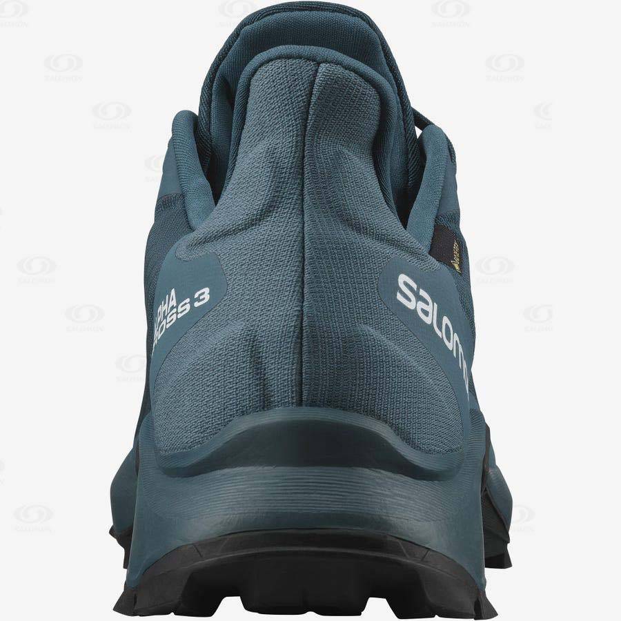 Salomon ALPHACROSS 3 GORE-TEX Vattentäta Skor Herr Blå | SE-O2162