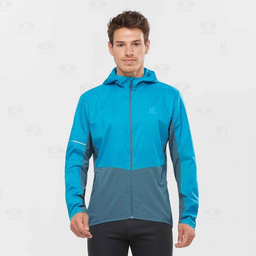 Salomon Jacka AGILE WIND Softshelljacka Herr Blå | SE-A2214