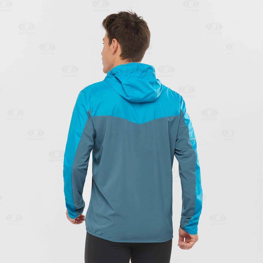 Salomon Jacka AGILE WIND Softshelljacka Herr Blå | SE-A2214