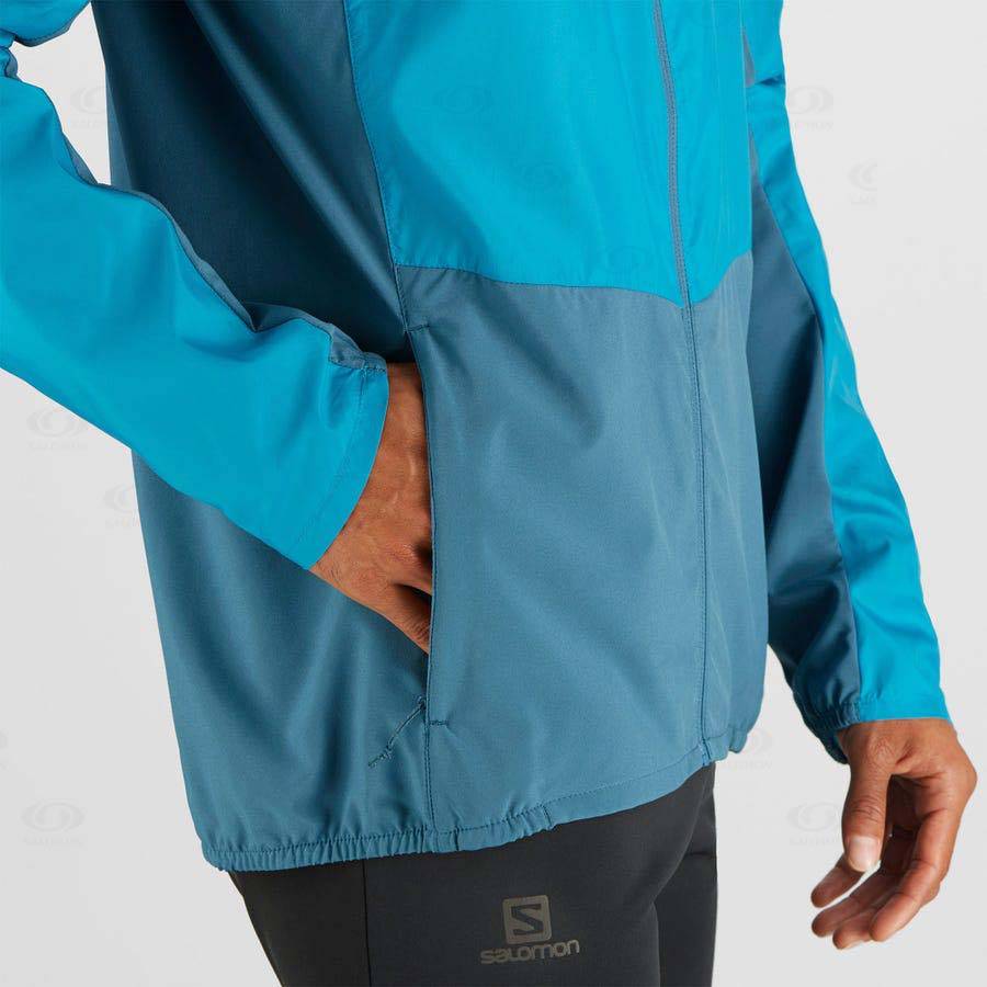 Salomon Jacka AGILE WIND Softshelljacka Herr Blå | SE-A2214