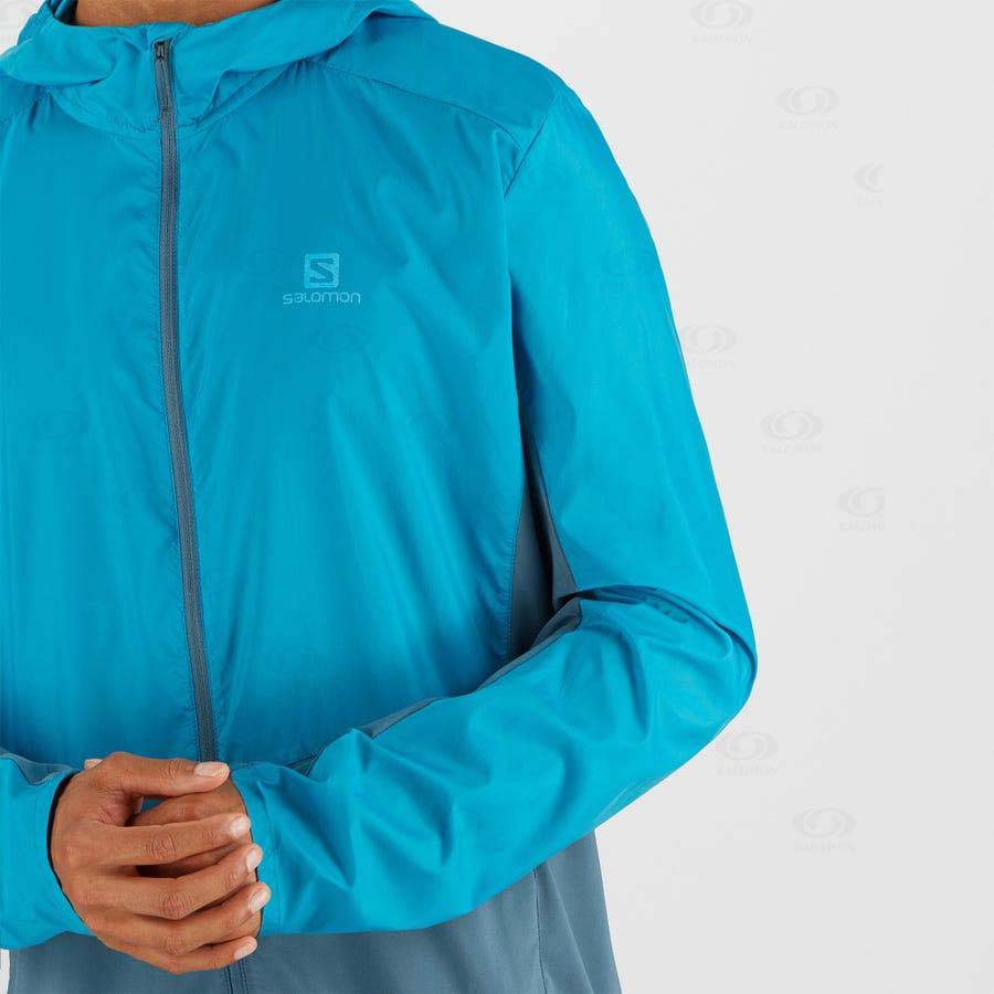 Salomon Jacka AGILE WIND Softshelljacka Herr Blå | SE-A2214