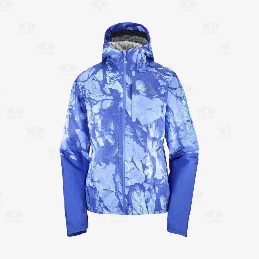 Salomon Jacka BONATTI WATERPROOF Softshelljacka Dam Blå | SE-A2305