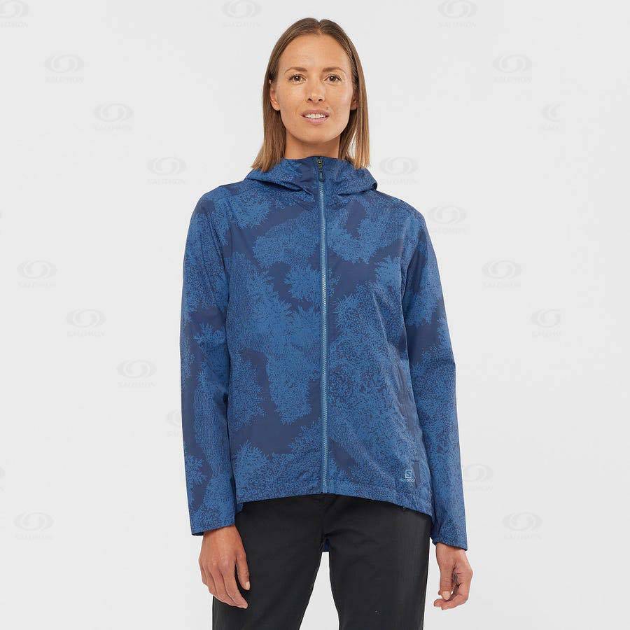 Salomon Jacka COMET WP JKT W Softshelljacka Dam Blå | SE-L2089