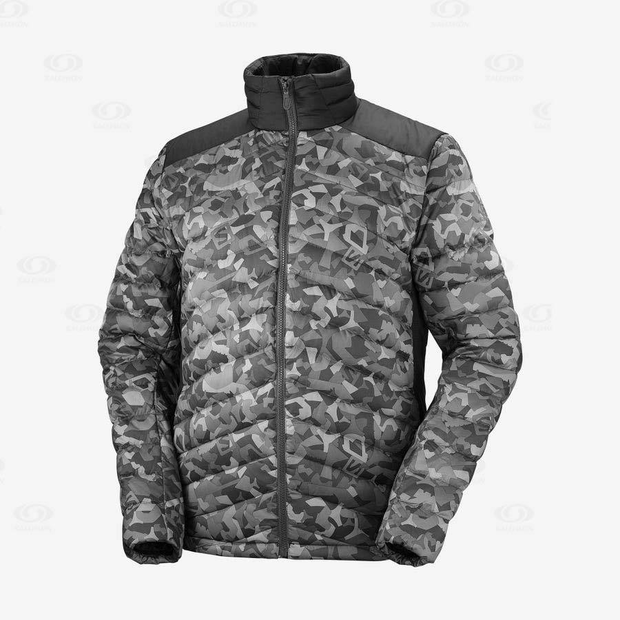 Salomon Jacka ESSENTIAL XWARM DOWN Softshelljacka Herr Vita Svarta | SE-A1304