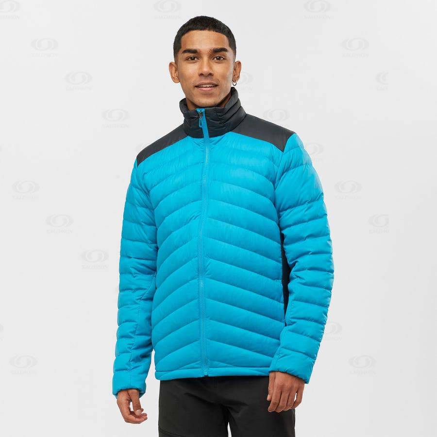 Salomon Jacka ESSENTIAL XWARM DOWN Softshelljacka Herr Blå | SE-L2229