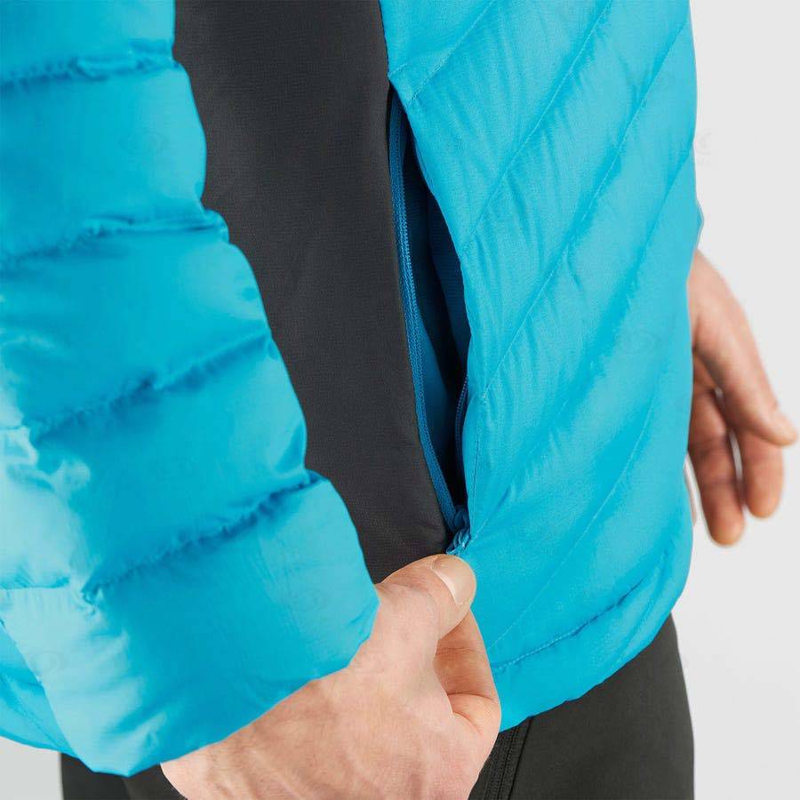 Salomon Jacka ESSENTIAL XWARM DOWN Softshelljacka Herr Blå | SE-L2229