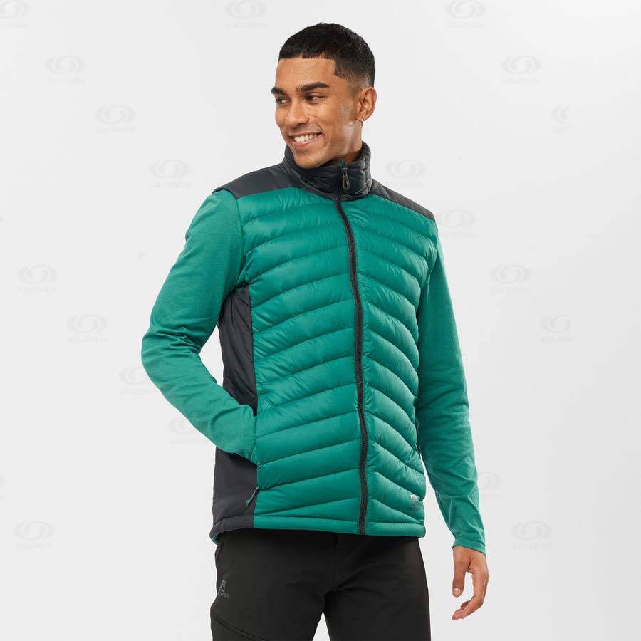 Salomon Jacka ESSENTIAL XWARM DOWN Softshelljacka Herr Gröna | SE-M2161