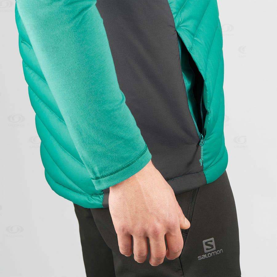 Salomon Jacka ESSENTIAL XWARM DOWN Softshelljacka Herr Gröna | SE-M2161