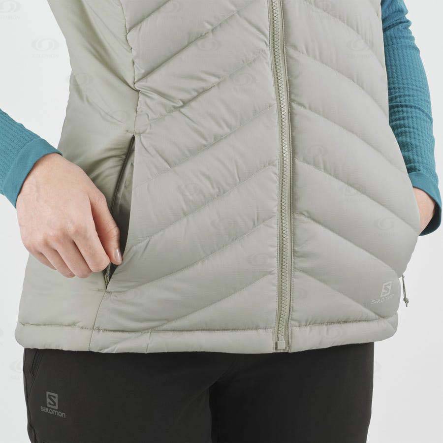 Salomon Jacka ESSENTIAL XWARM DOWN Softshelljacka Dam Silver | SE-O2482