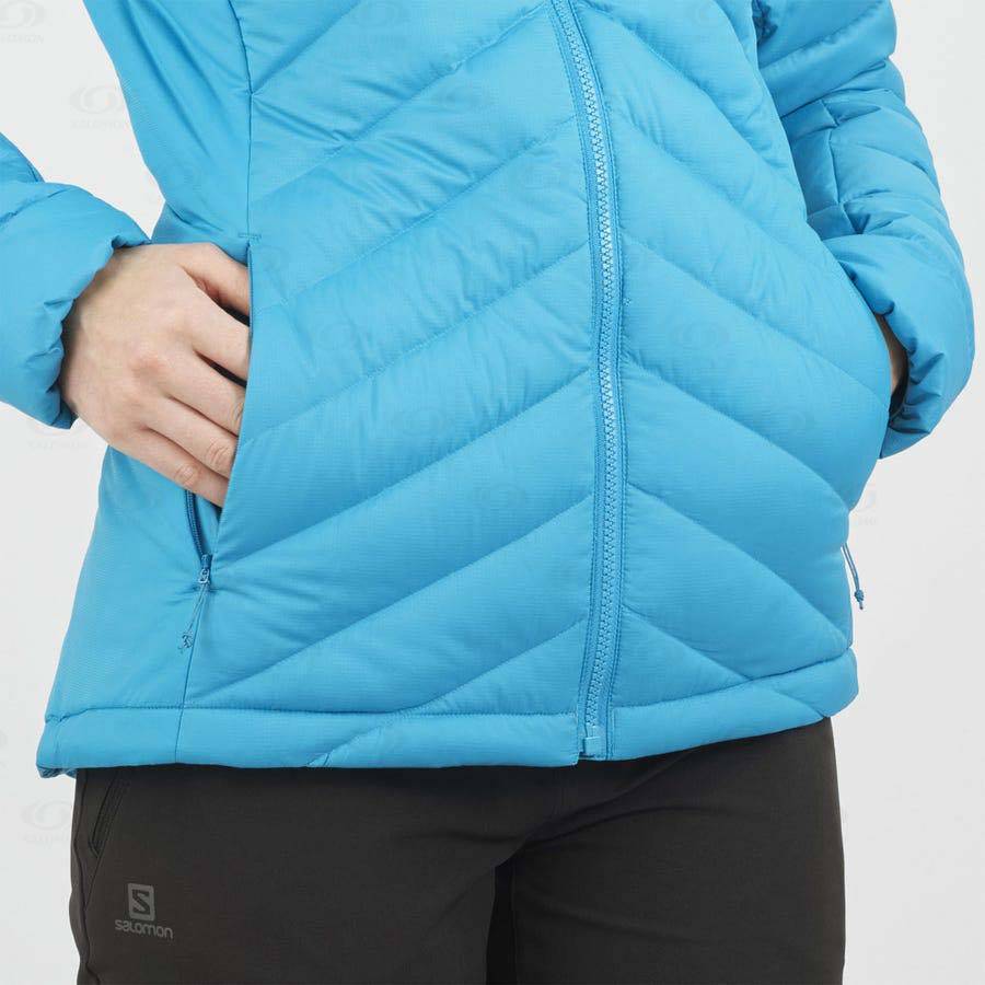 Salomon Jacka ESSENTIAL XWARM DOWN Softshelljacka Dam Blå | SE-wO1845