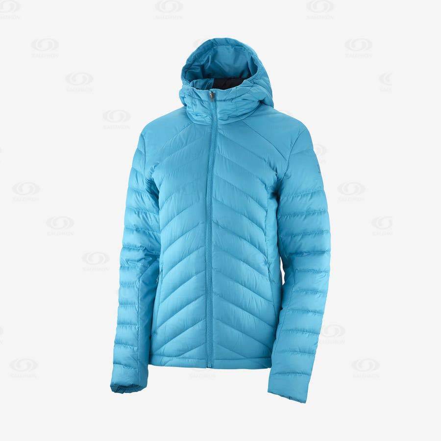 Salomon Jacka ESSENTIAL XWARM DOWN Softshelljacka Dam Blå | SE-wO1845