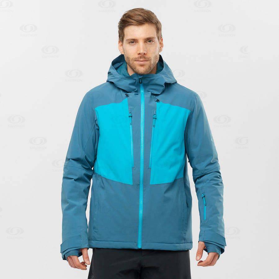 Salomon Jacka HIGHLAND Softshelljacka Herr Blå | SE-S1793