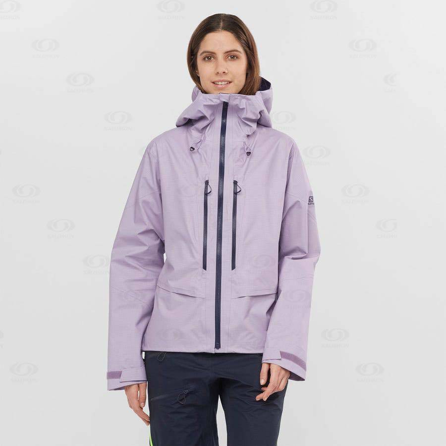 Salomon Jacka OUTPEAK GORE-TEX 3L Softshelljacka Dam Lila | SE-O1014