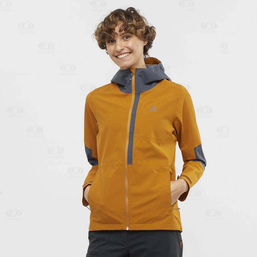 Salomon Jacka OUTRACK WATERPROOF 2.5L Softshelljacka Dam Orange | SE-L2446