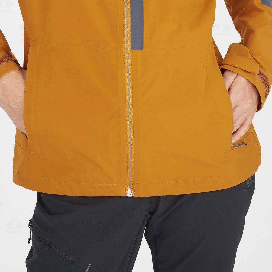 Salomon Jacka OUTRACK WATERPROOF 2.5L Softshelljacka Dam Orange | SE-L2446