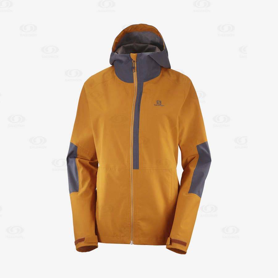 Salomon Jacka OUTRACK WATERPROOF 2.5L Softshelljacka Dam Orange | SE-L2446