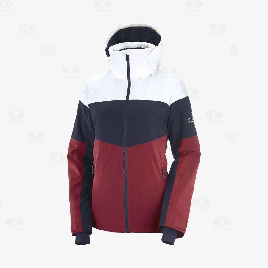 Salomon Jacka SLALOM Softshelljacka Dam Röda | SE-L1011