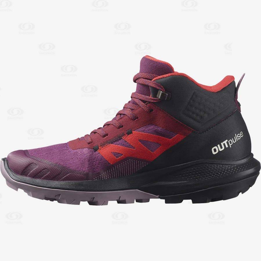 Salomon OUTPULSE MID GORE-TEX Vattentäta Skor Dam Lila | SE-L1487