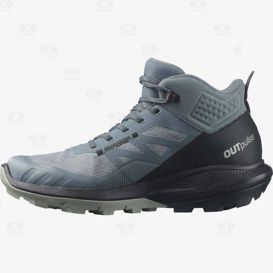 Salomon OUTPULSE MID GORE-TEX Vattentäta Skor Dam Silver | SE-L2285