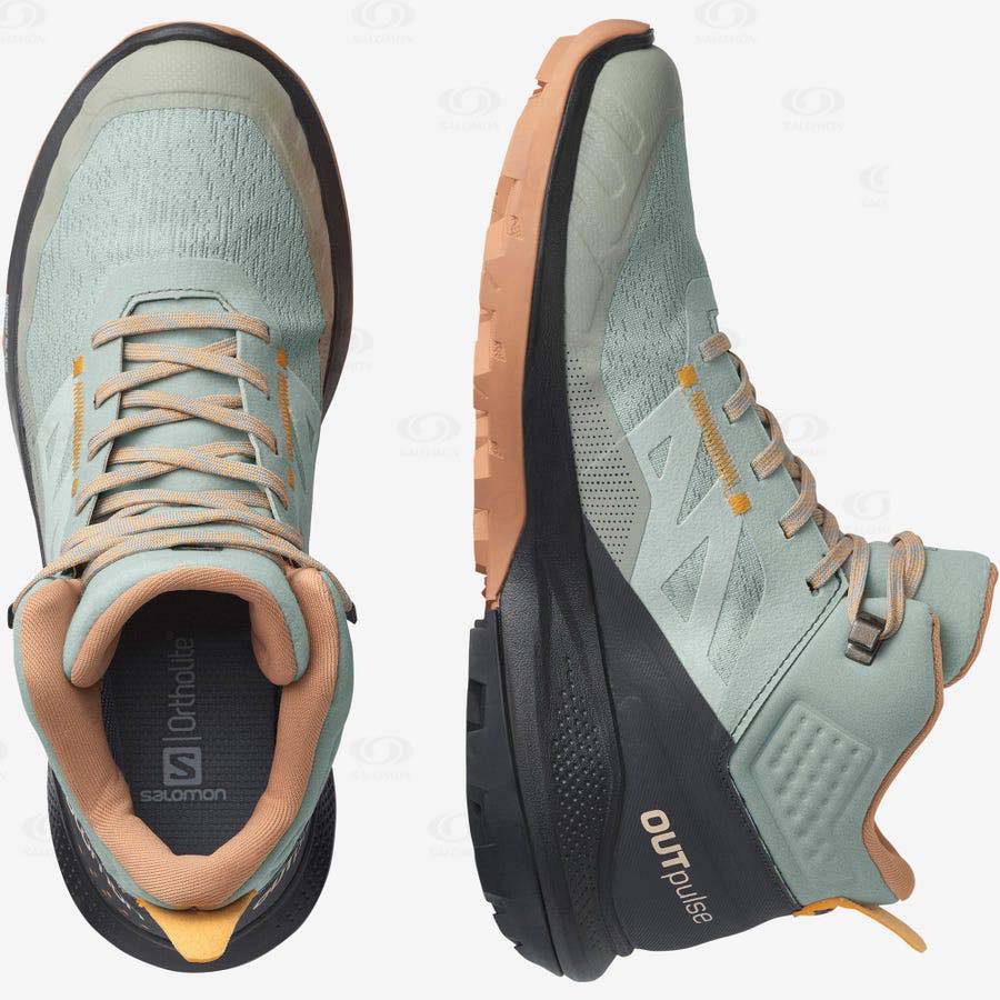 Salomon OUTPULSE MID GORE-TEX Vattentäta Skor Dam Mintgröna | SE-O2421