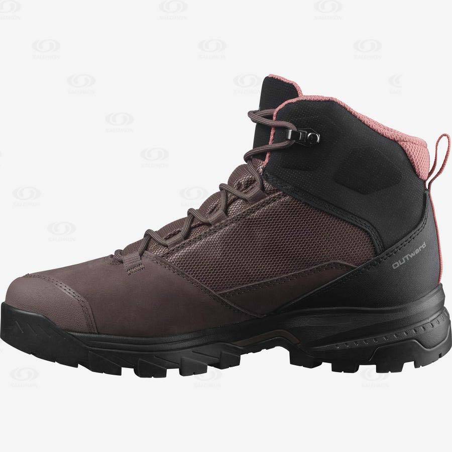 Salomon OUTWARD GORE-TEX Vattentäta Skor Dam Bruna | SE-S1044