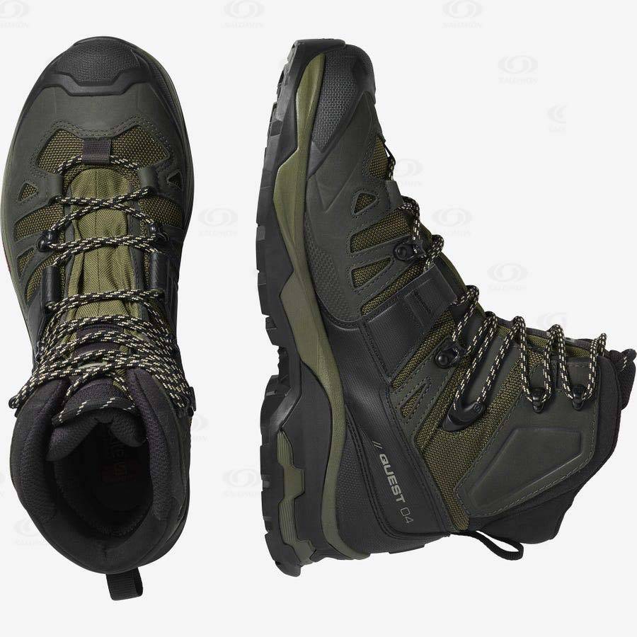 Salomon QUEST 4 GORE-TEX Vandringskängor Herr Olivgröna | SE-A2228