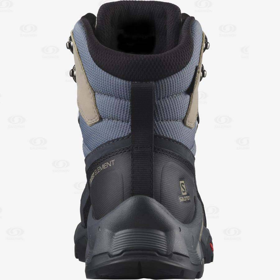 Salomon QUEST ELEMENT GORE-TEX Vattentäta Skor Dam Svarta | SE-M1713