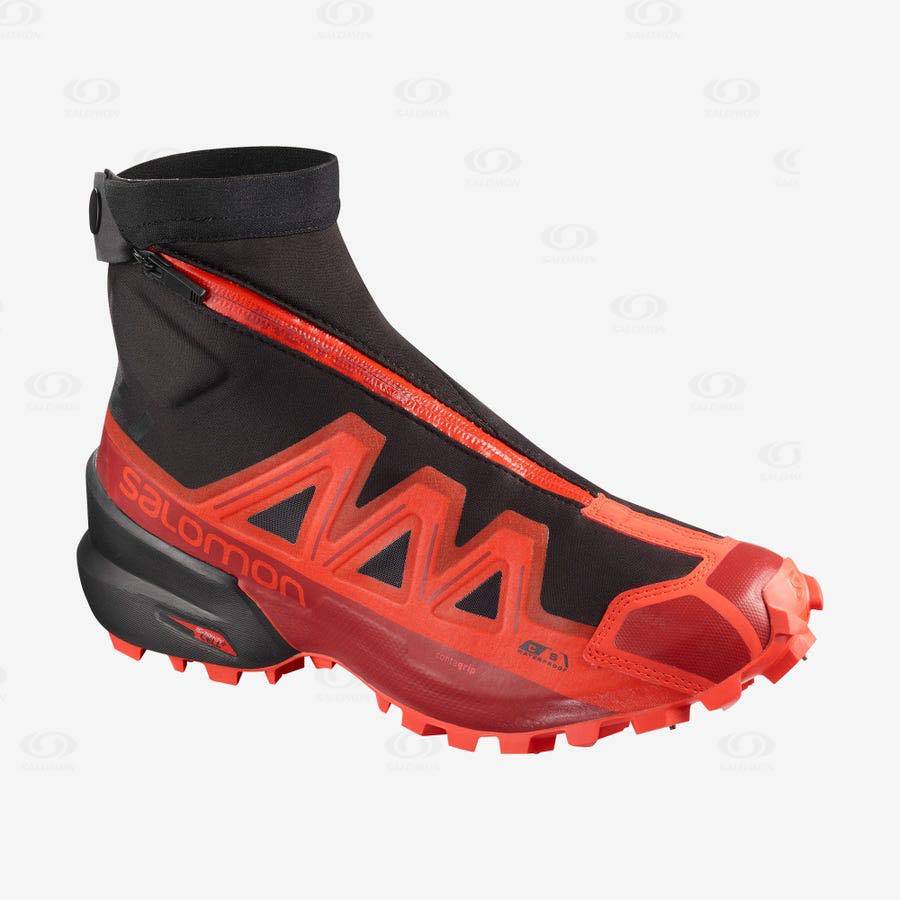 Salomon SNOWSPIKE CLIMASALOMON™ Vattentäta Skor Herr Svarta Röda | SE-O2435