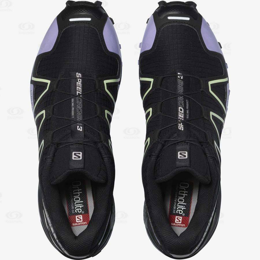 Salomon SPEEDCROSS 3 Sneakers Dam Svarta Lila | SE-L2474