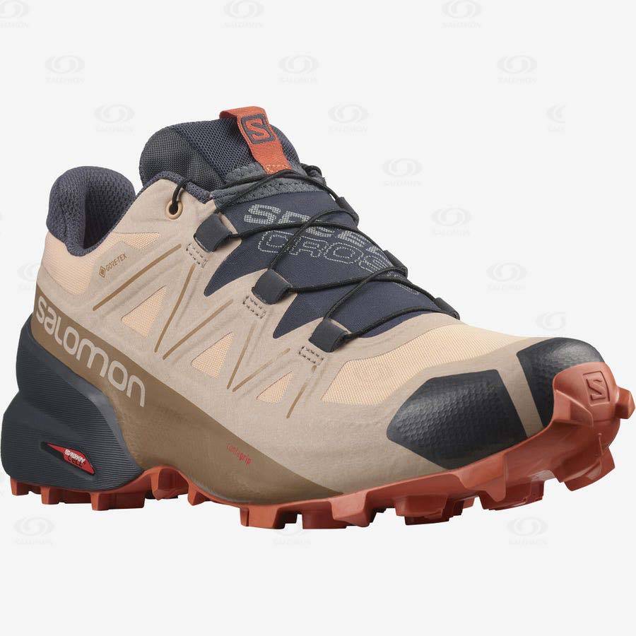 Salomon SPEEDCROSS 5 GORE-TEX Vattentäta Skor Dam Bruna | SE-W1500