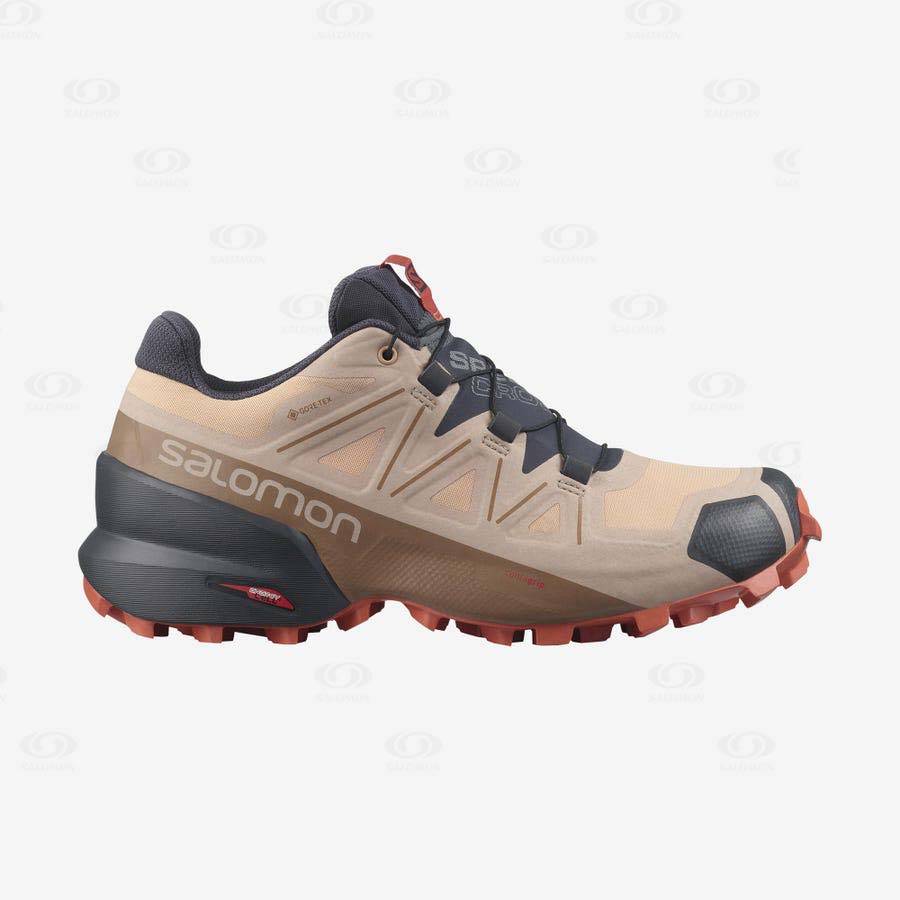 Salomon SPEEDCROSS 5 GORE-TEX Vattentäta Skor Dam Bruna | SE-W1500