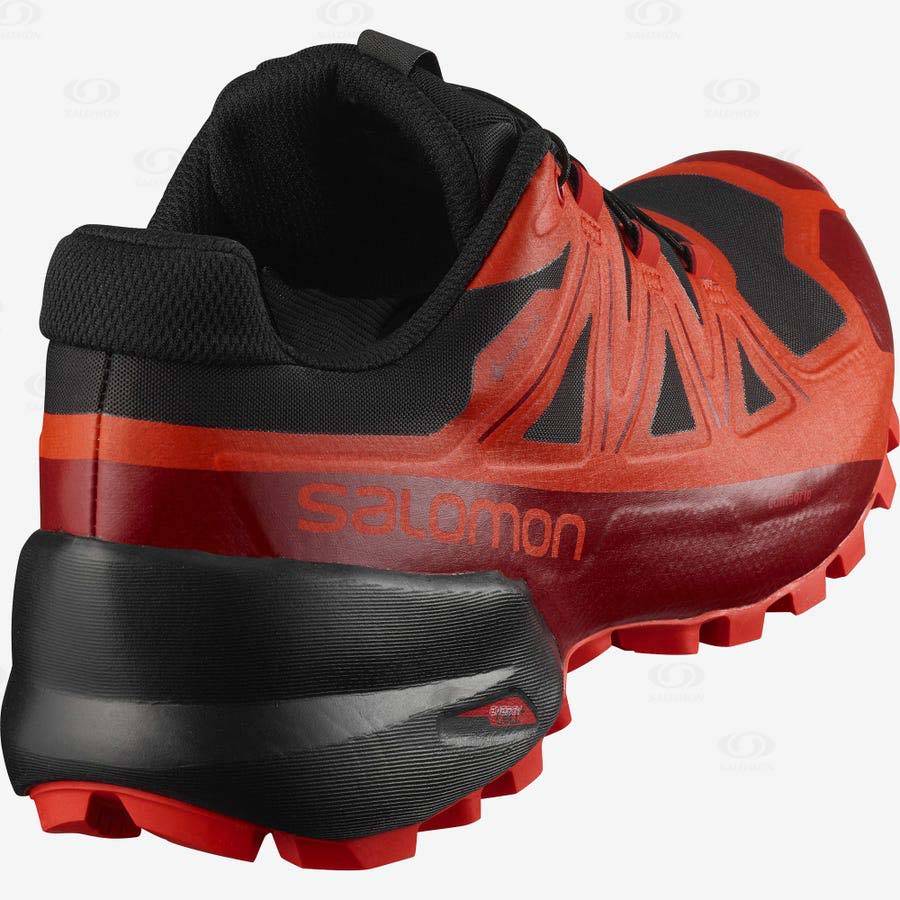 Salomon SPIKECROSS 5 GORE-TEX Vattentäta Skor Dam Svarta Röda | SE-O1572