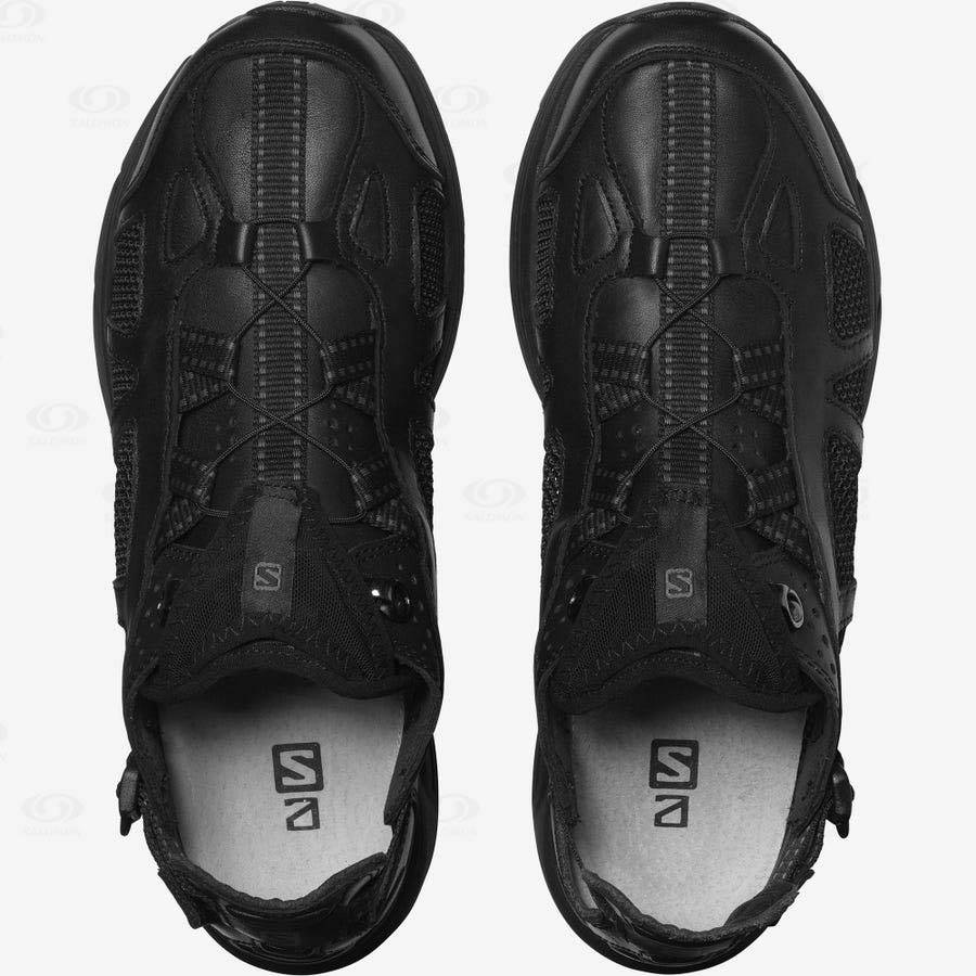 Salomon TECHSONIC LEATHER ADVANCED Sneakers Dam Svarta | SE-O2244