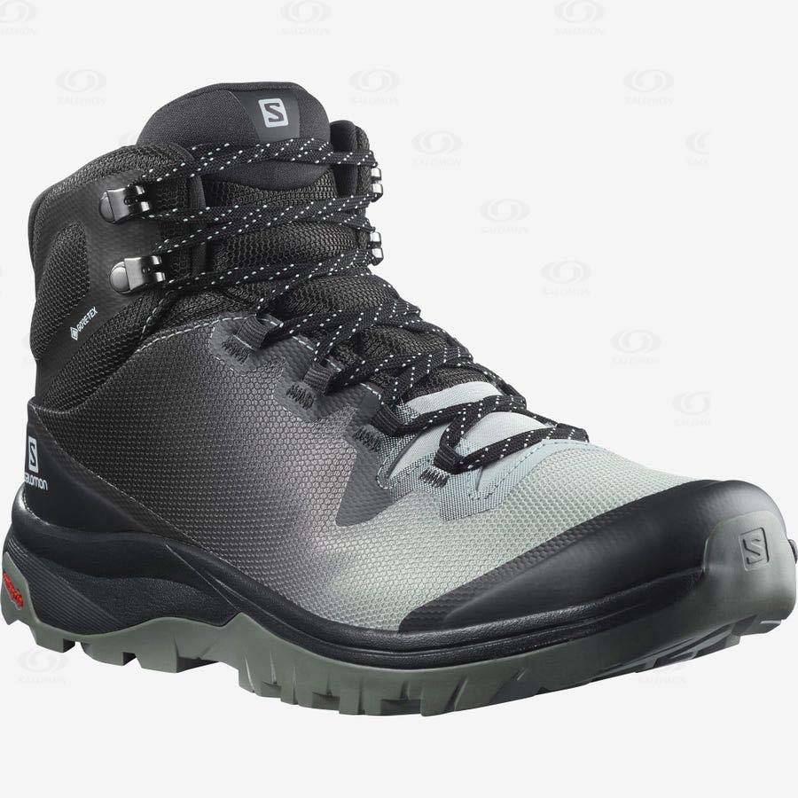 Salomon VAYA MID GORE-TEX Vandringsskor Dam Svarta Vita | SE-O2561