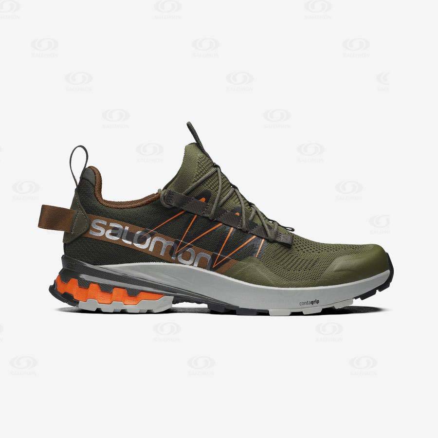 Salomon XA COVER Sneakers Dam Olivgröna Orange | SE-O2351