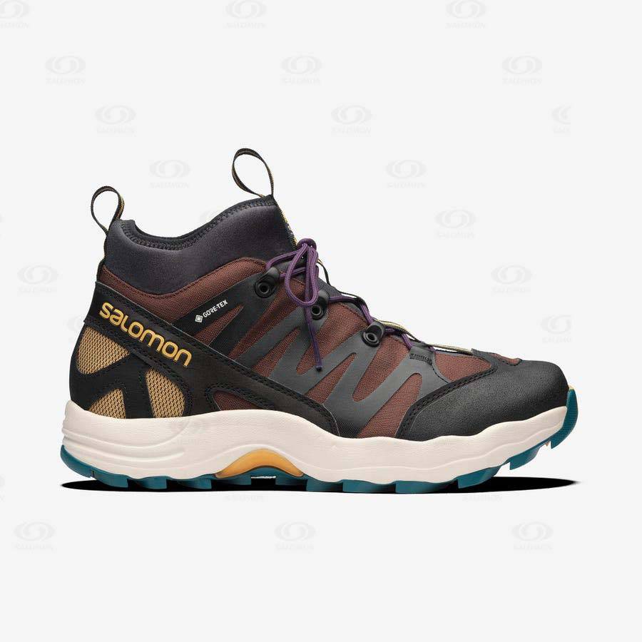 Salomon XA PRO 1 MID GORE-TEX Sneakers Dam Bruna Blå | SE-M1958