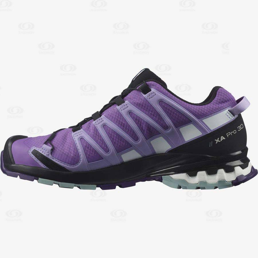 Salomon XA PRO 3D v8 GORE-TEX Vandringsskor Dam Lila | SE-O1194