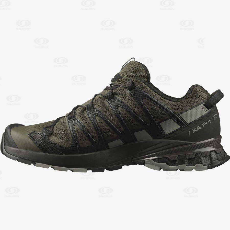 Salomon XA PRO 3D v8 Vandringsskor Herr Svarta Olivgröna | SE-O1686