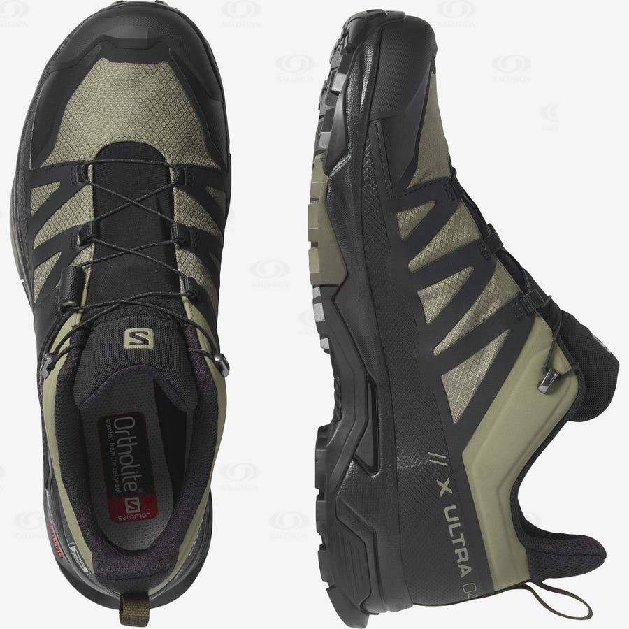 Salomon X ULTRA 4 GORE-TEX Vattentäta Skor Herr Olivgröna Svarta | SE-S1072