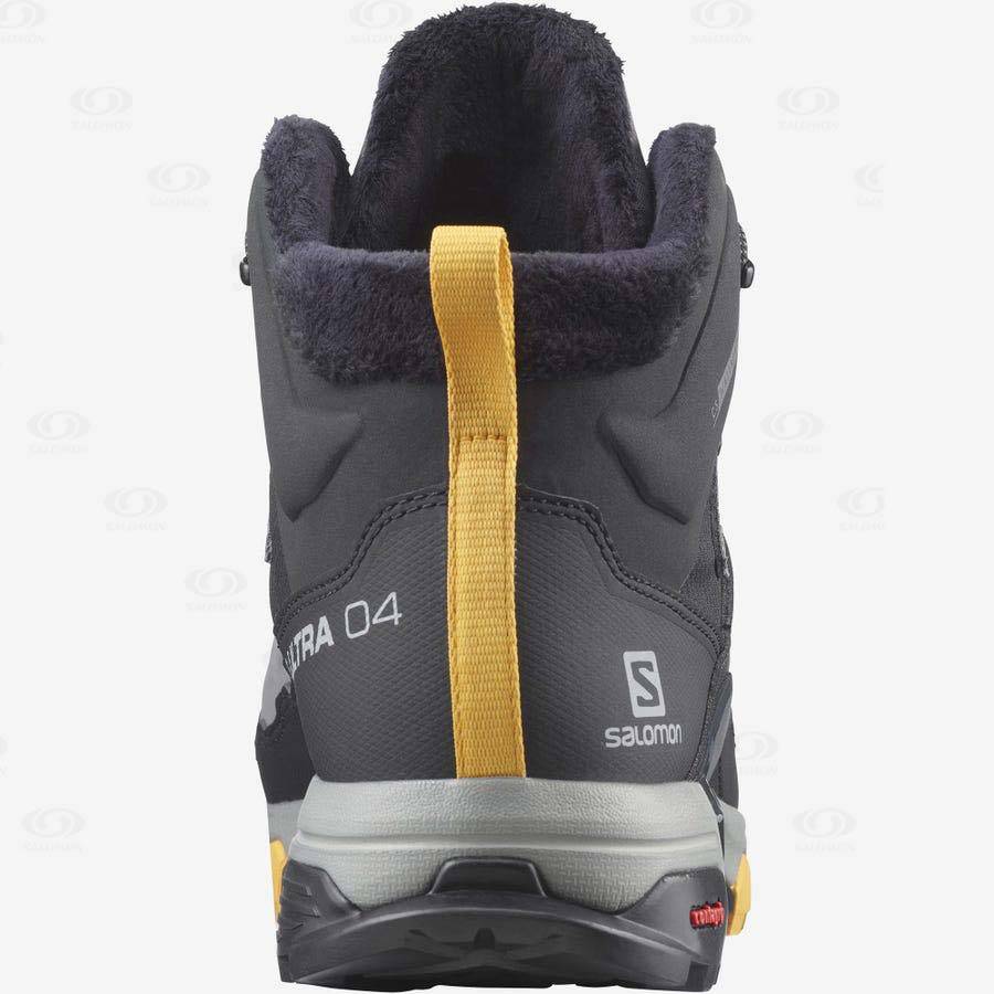 Salomon X ULTRA 4 MID WINTER THINSULATE™ CLIMASALOMON™ Vattentäta Kängor Herr Svarta Grå | SE-S1212