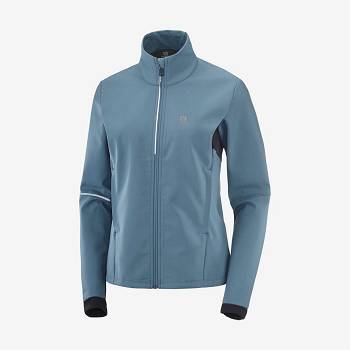 Salomon Jacka AGILE SOFTSHELL Softshelljacka Dam Blå | SE-W2110