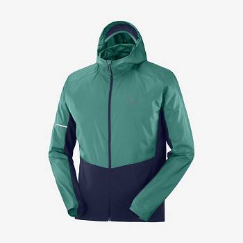 Salomon Jacka AGILE WIND Softshelljacka Herr Svarta Gröna | SE-A2116