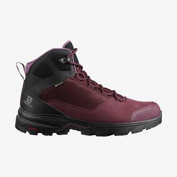 Salomon OUTWARD GORE-TEX Vattentäta Skor Dam Röda | SE-O2302