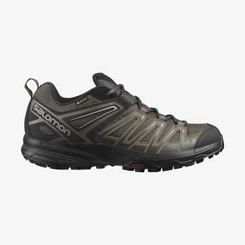 Salomon X CREST GORE-TEX Vandringsskor Herr Svarta Olivgröna | SE-W1920